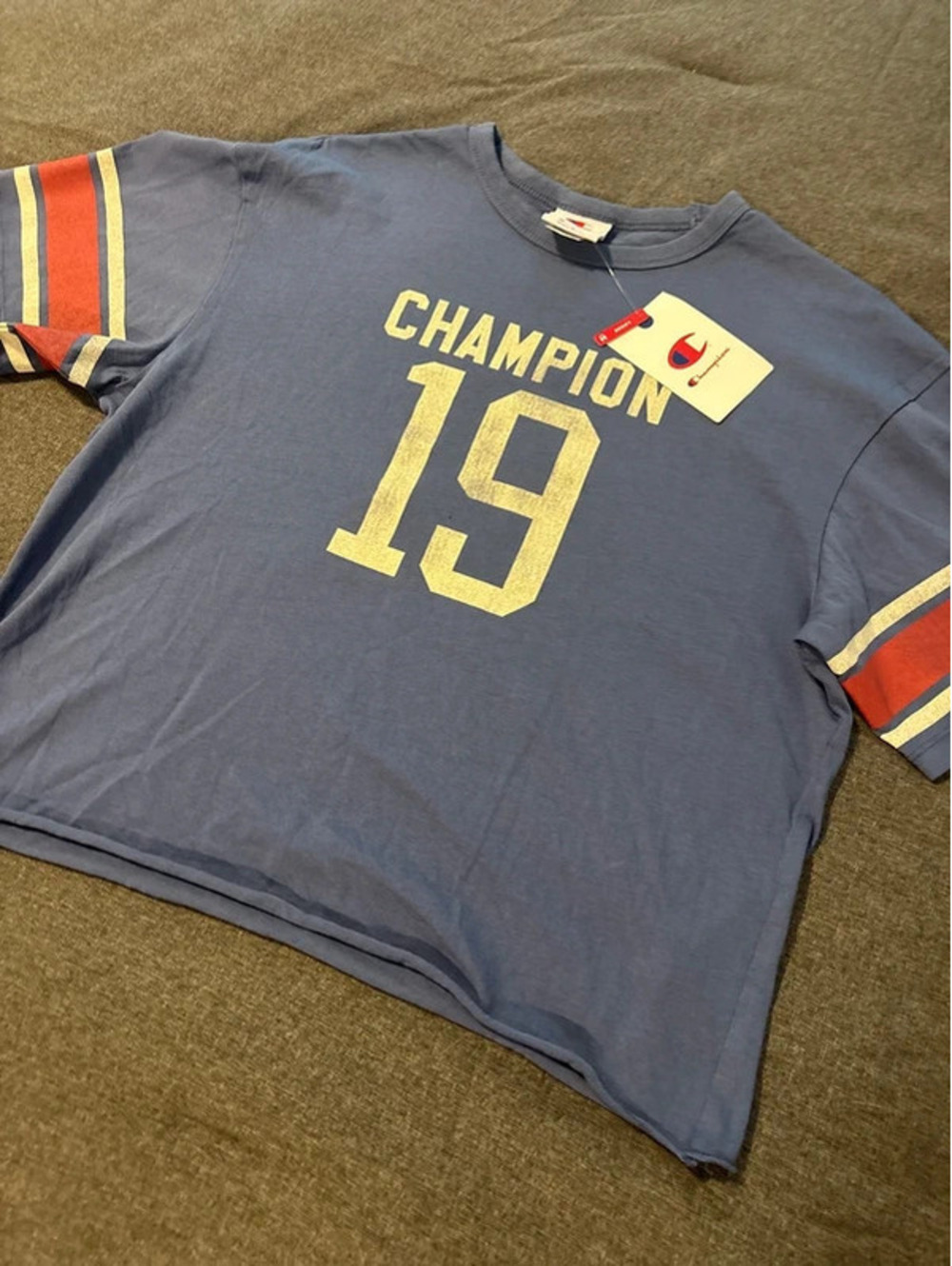 Champion cropped tee womens loose small